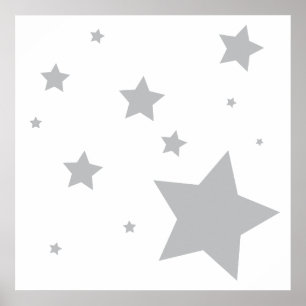 Poster de arte de la guardería Stars
