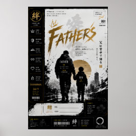 Póster de arte de la herencia de padre e hijo samu
