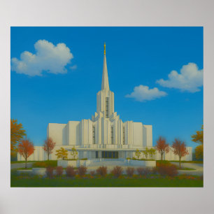 Póster de arte de La Iglesia de Jesucristo de los 