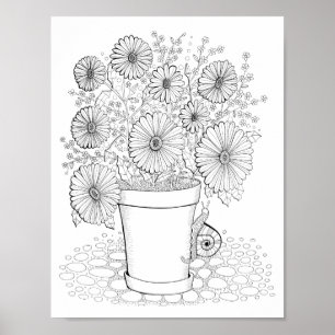Poster de arte de la página de arte de Daisies