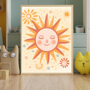 Poster de arte de la pared de guardería solar apac