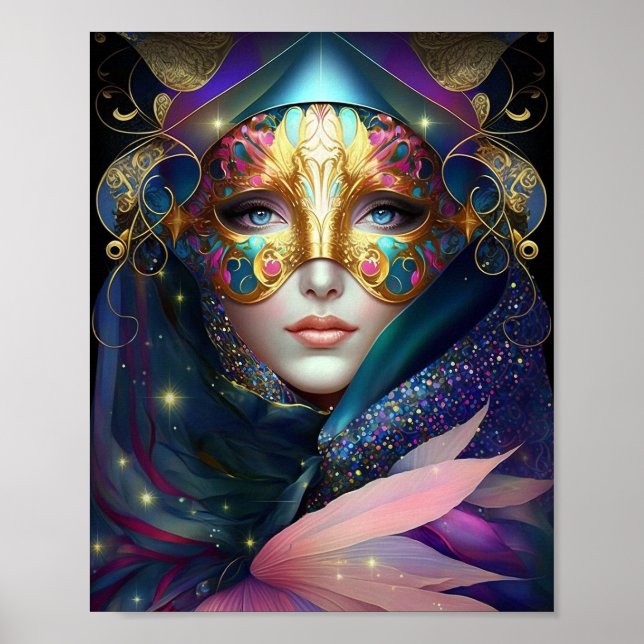Poster de arte de la Reina Fantasía de la diosa en (Frente)