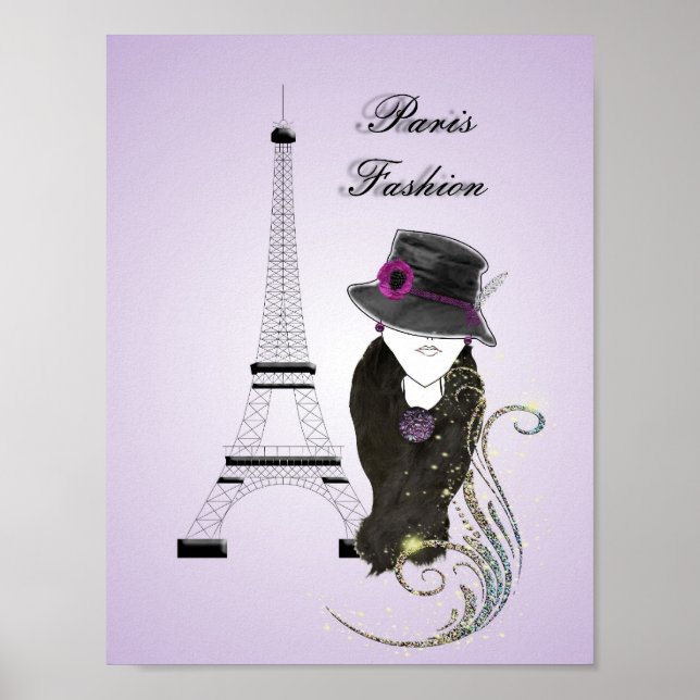 Poster de arte de la Señora de la Moda de la Torre (Frente)