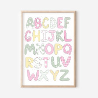 Póster de Arte de Letras de Estilo de Colcha de Le
