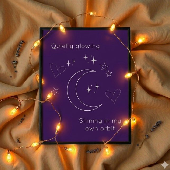 Póster de arte de línea celestial púrpura personal (Subido por el creador)
