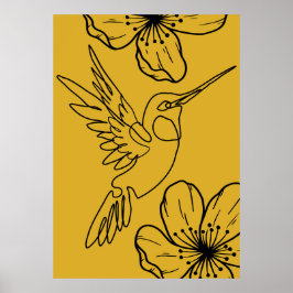 Poster de arte de línea minimalista