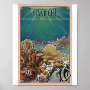Poster de Arte de Litho en el Parque Nacional de B