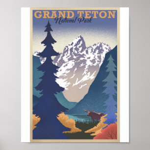 Poster de arte de Litho en el parque nacional de G