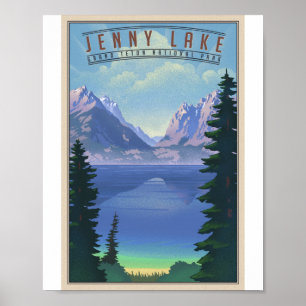 Poster de arte de Litho en el parque nacional de G