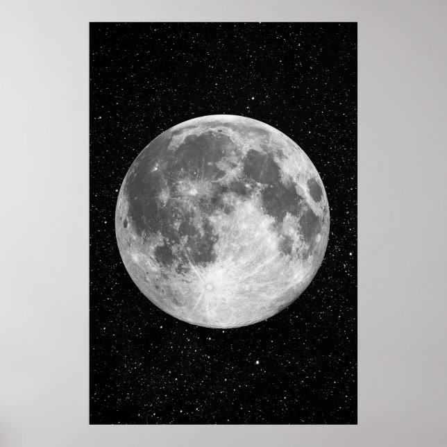 Poster de arte de Luna Llena (Frente)