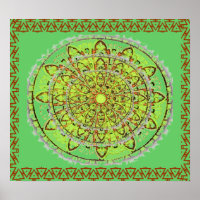 Poster de arte de Mandala