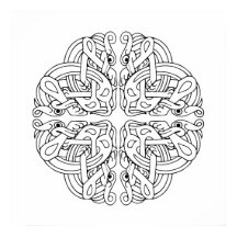 Poster de arte de Mandala Celta