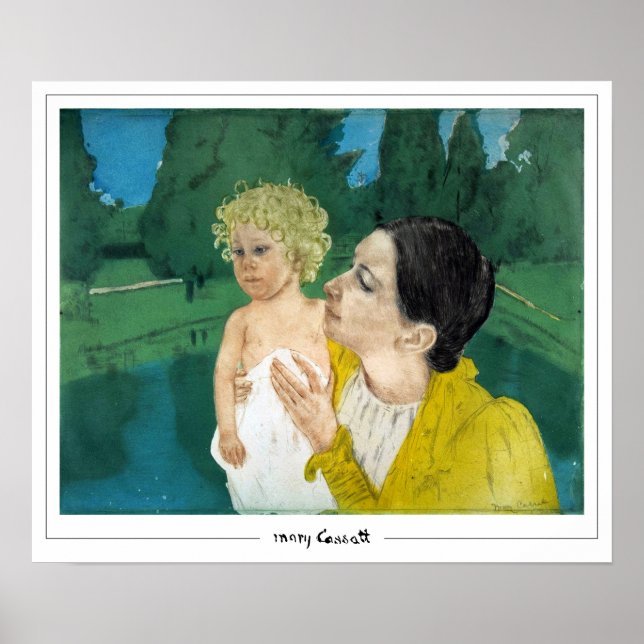 Póster de arte de Mary Cassatt Zedign #128 (Frente)