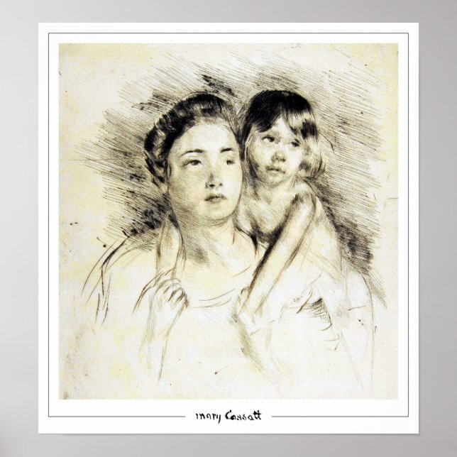 Póster de arte de Mary Cassatt Zedign #197 (Frente)
