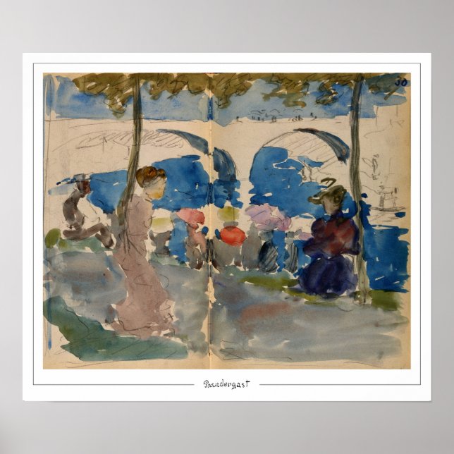 Póster de arte de Maurice Prendergast Zedign #249 (Frente)
