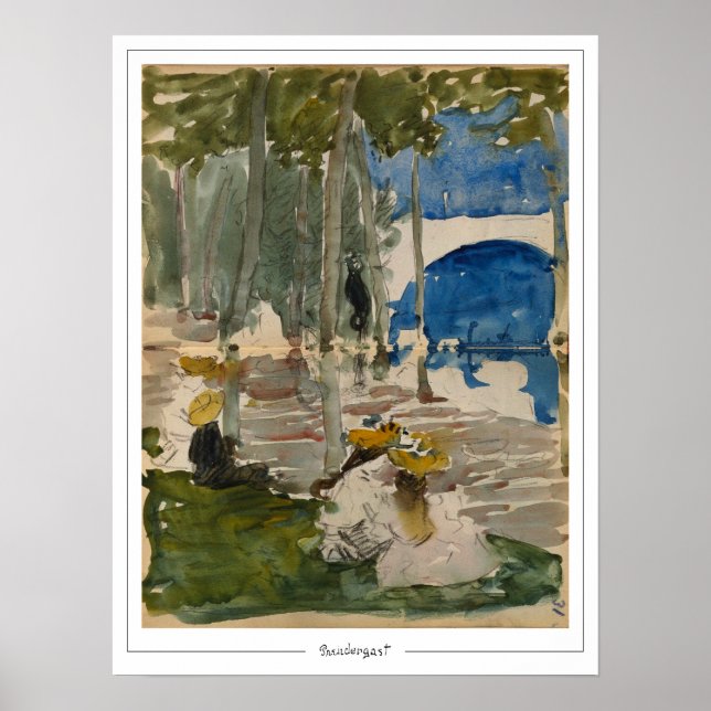 Póster de arte de Maurice Prendergast Zedign #291 (Frente)