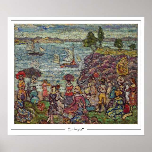 Póster de arte de Maurice Prendergast Zedign #573 (Frente)