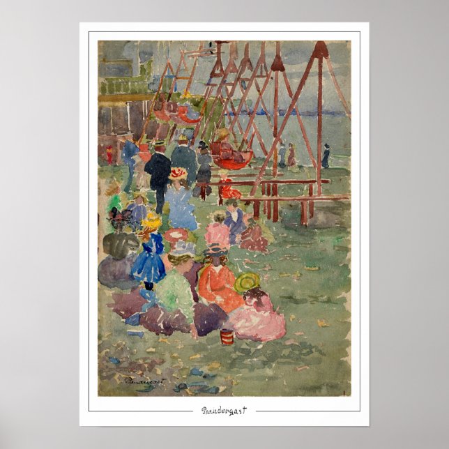 Póster de arte de Maurice Prendergast Zedign #60 (Frente)