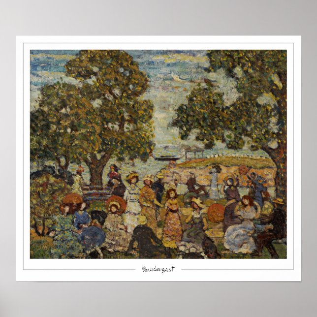 Póster de arte de Maurice Prendergast Zedign #632 (Frente)