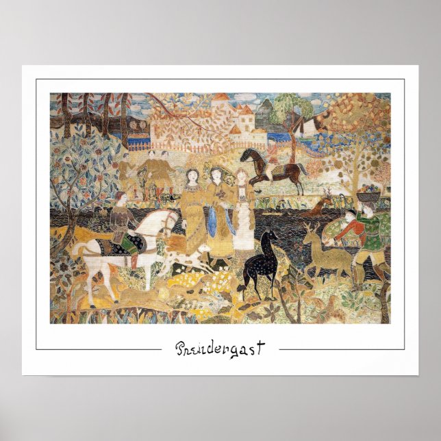 Póster de arte de Maurice Prendergast Zedign #7-2 (Frente)