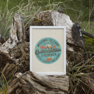 Poster de arte de moda RV Camping Wall