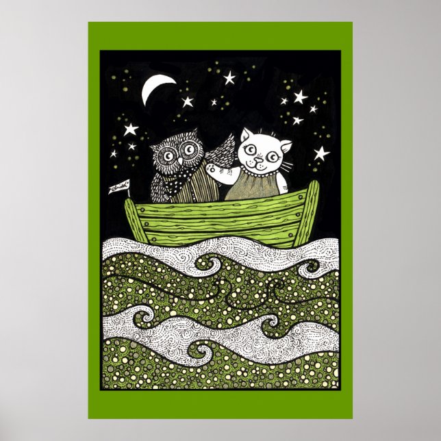 Poster De Arte De Navegar Away (Frente)