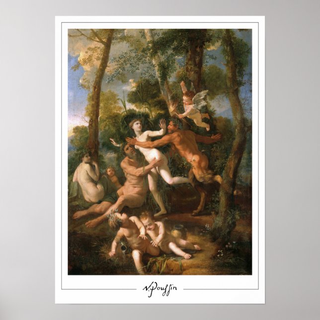 Póster de arte de Nicolas Poussin Zedign #1 (Frente)