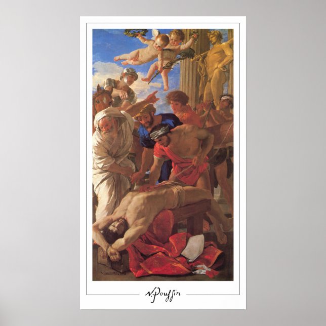 Póster de arte de Nicolas Poussin Zedign #107 (Frente)