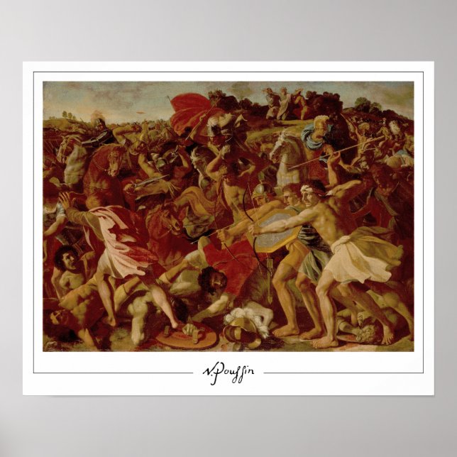 Póster de arte de Nicolas Poussin Zedign #122 (Frente)