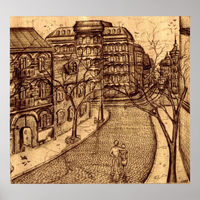 Poster de arte de Odessa City (Frente)