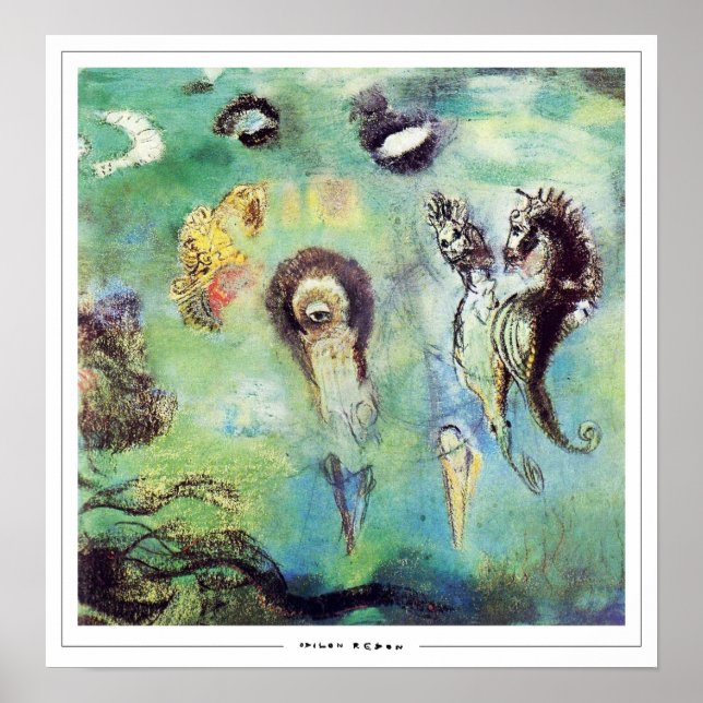 Póster de arte de Odilon Redon Zedign #234 (Frente)