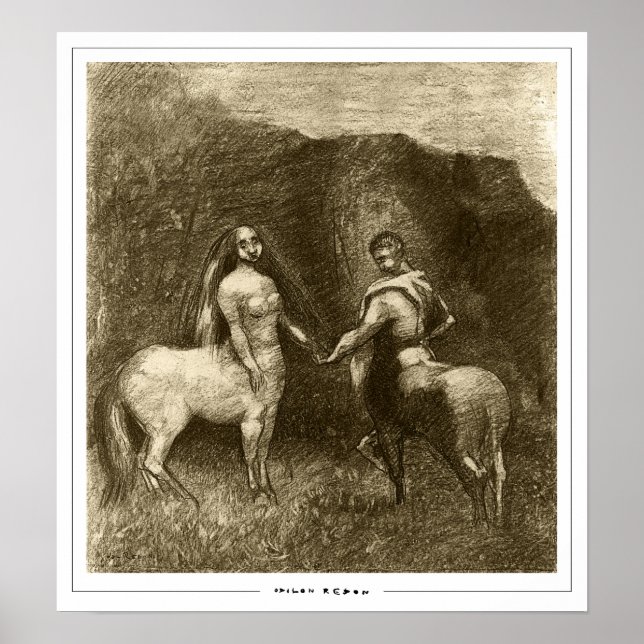 Póster de arte de Odilon Redon Zedign #573 (Frente)