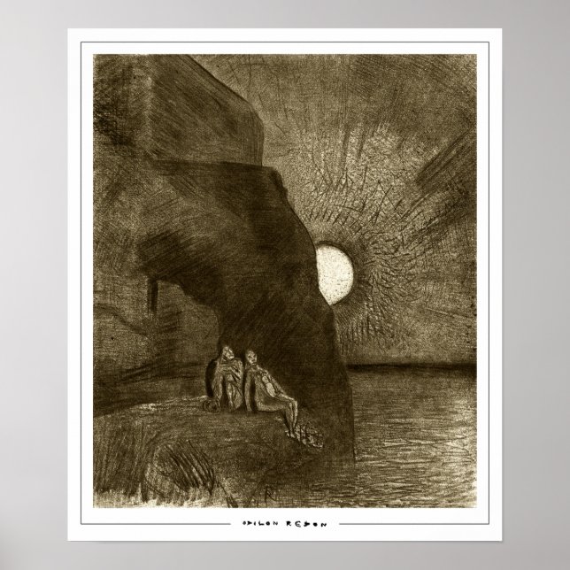 Póster de arte de Odilon Redon Zedign #678 (Frente)