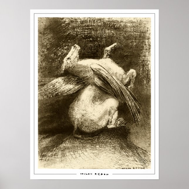 Póster de arte de Odilon Redon Zedign #729 (Frente)