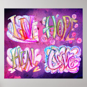 Poster de arte de palabras inspiradoras