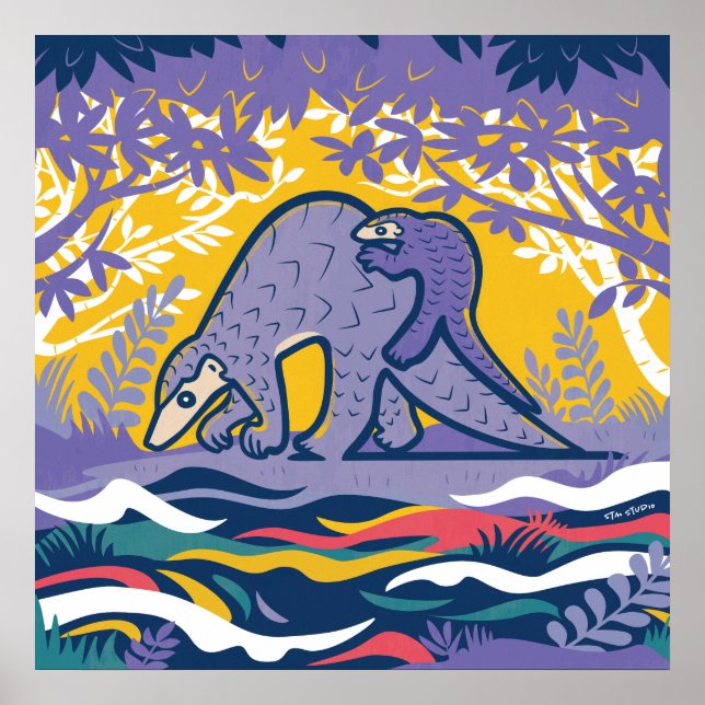 Poster de arte de Pangolin (Frente)