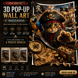 Póster de Arte de Pared 3D Emergente Aventura de G
