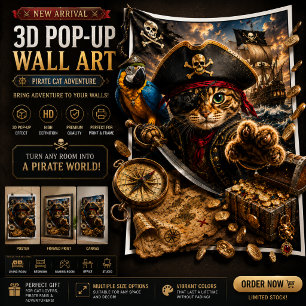 Póster de Arte de Pared 3D Emergente Aventura de G