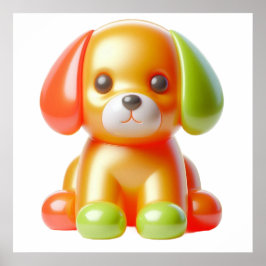 Póster de Arte de Pared Cachorro Adorable Orejas R