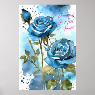 Poster de arte de pared de acuarela Motivacional 7