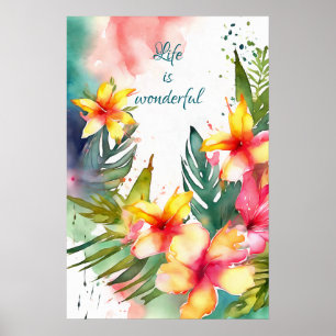 Poster de arte de pared de acuarela motivacional 8