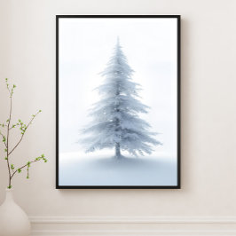 Póster de Arte de Pared de Árbol de Navidad