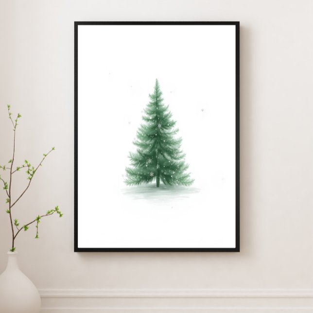 Póster de Arte de Pared de Árbol de Navidad Alegre (Subido por el creador)