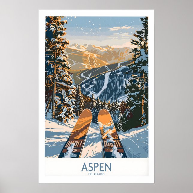 Póster de Arte de Pared de Aspen 1 (Frente)