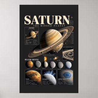 Póster de Arte de Pared de Astronomía Espacial Ret
