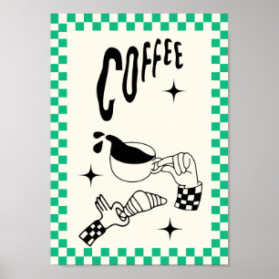Póster de Arte de Pared de Café Minimalista   Coci