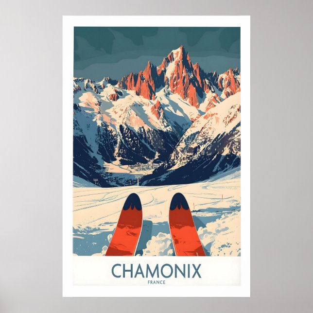 Póster de Arte de Pared de Chamonix 1 (Frente)