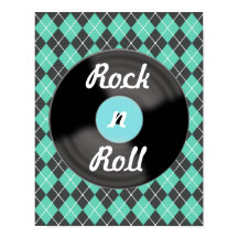 Póster de Arte de Pared de Disco Antiguo