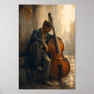 Póster de Arte de Pared de Ensueño de Jazz Empapad