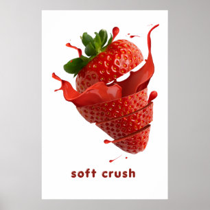 Póster de Arte de Pared de Frutas de Salpicadura d